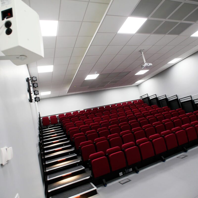 The lecture theatre at the Wood Centre for Innovation.